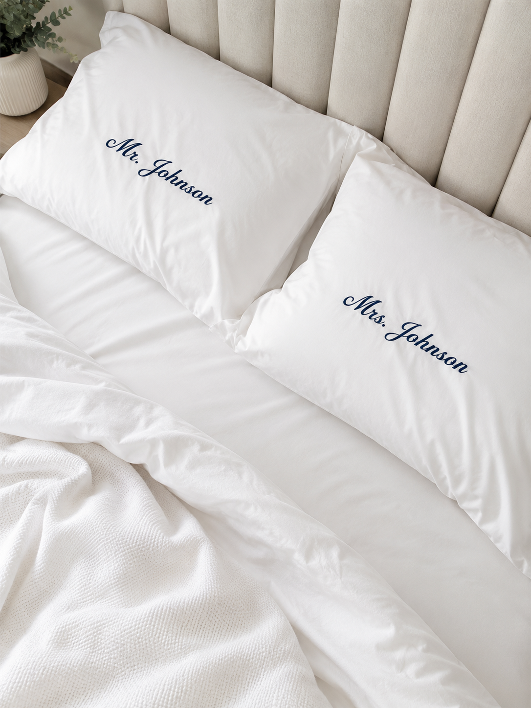 Bougie Bride - Luxury Personalied Pillow Cases