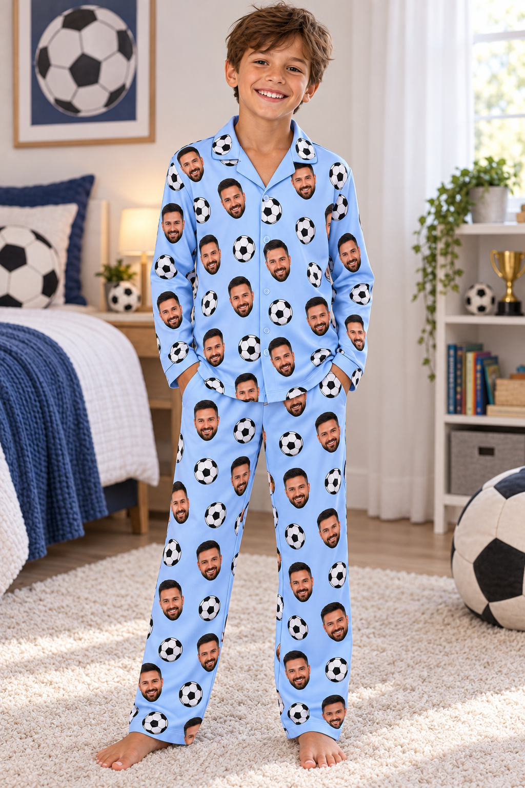Custom for You - Child's Button Up Personalised Pyjamas