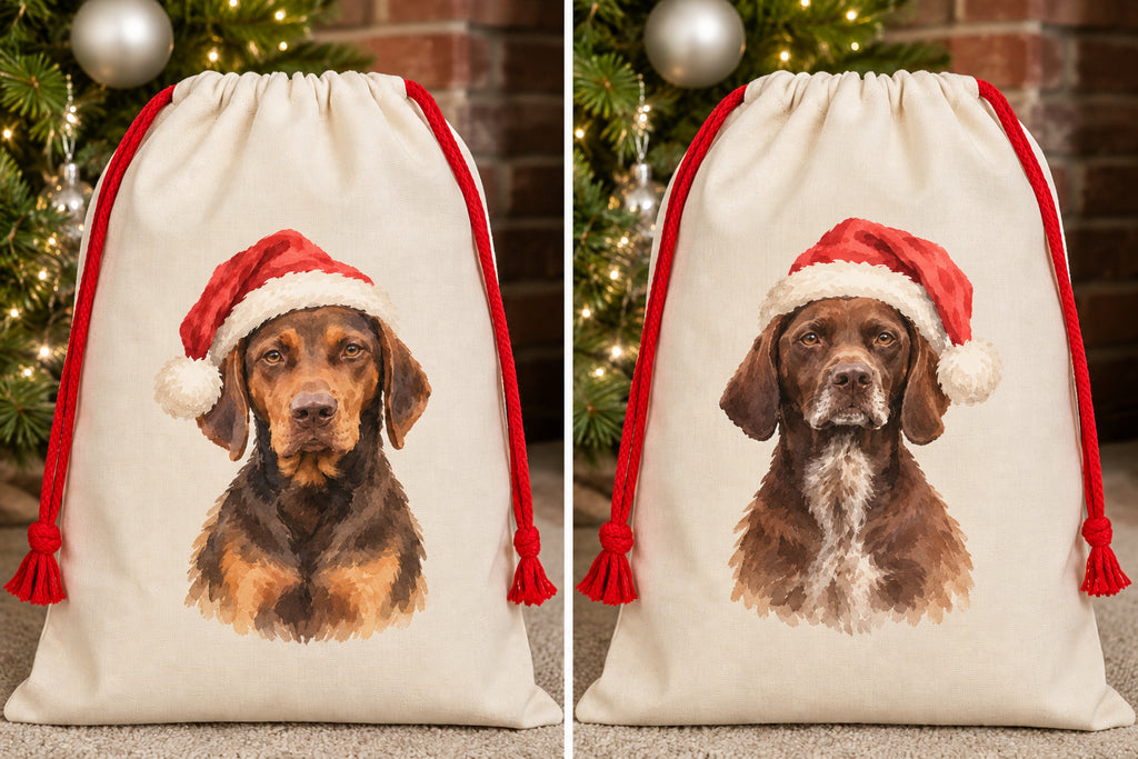 Personalised Christmas Sack For Pets - Portrait