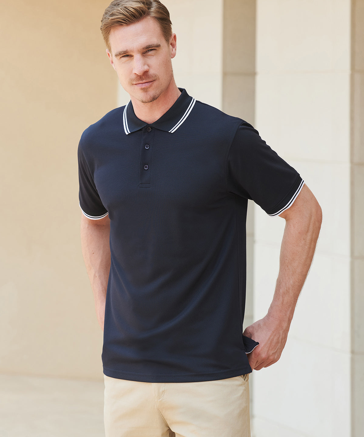 Double tipped Coolplus® polo shirt
