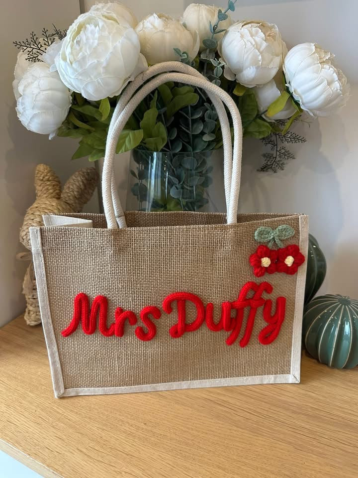 The Personalised Jute Tote Bag