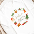 Personalised Christmas Baby Grow 'My First Christmas Dinner' - Long Sleeved