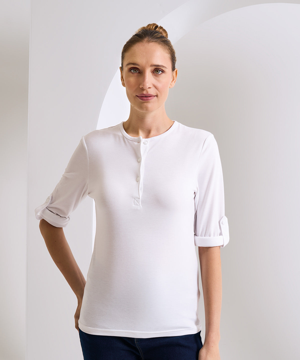 Women's Long John roll-sleeve tee